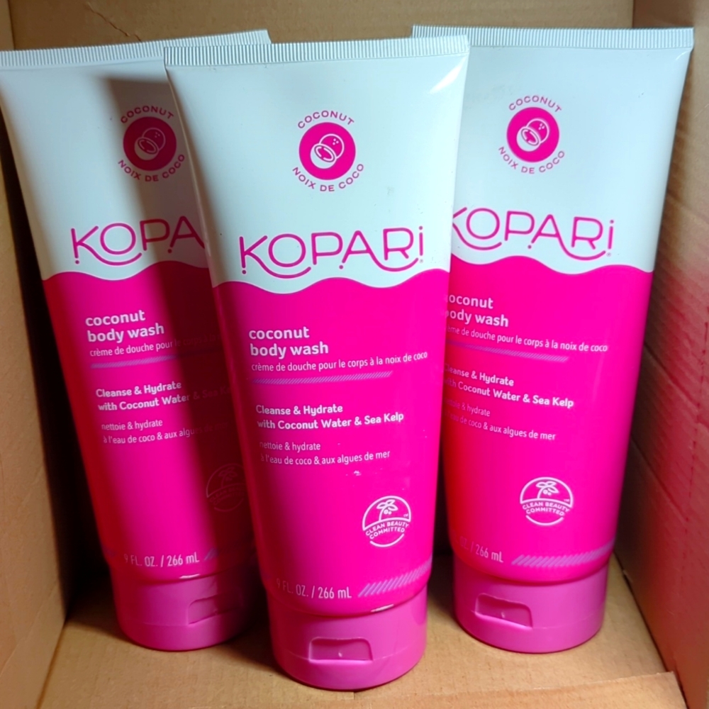 Lot of 3 KOPARI Hydrating Body Wash 9oz